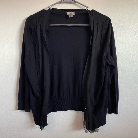 Worthington Sweaters - Worthington Black Cardigan Sweater